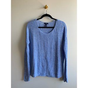 Gap Light Blue Scoop-Neck Knit Sweater
